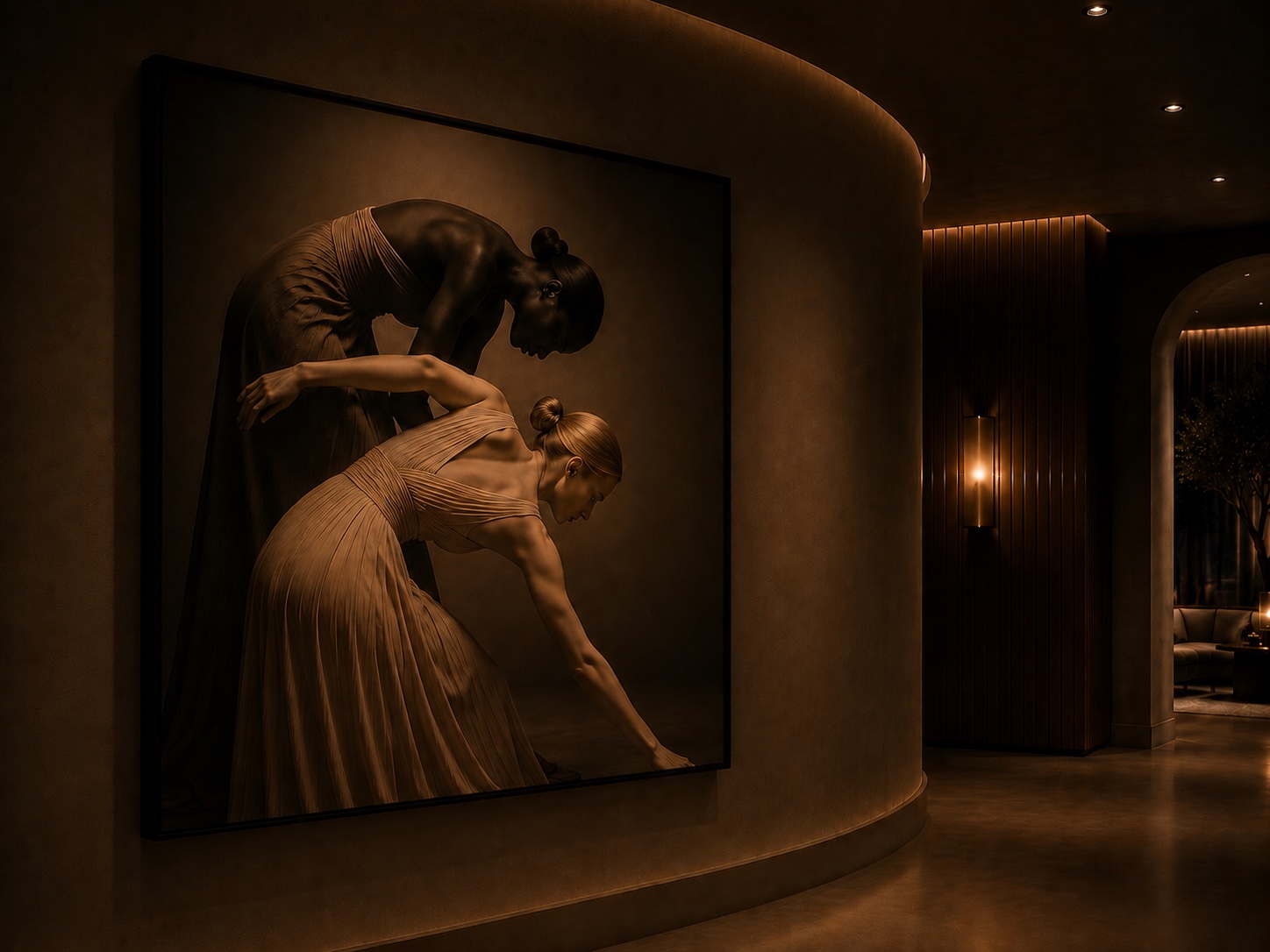 two women dancing